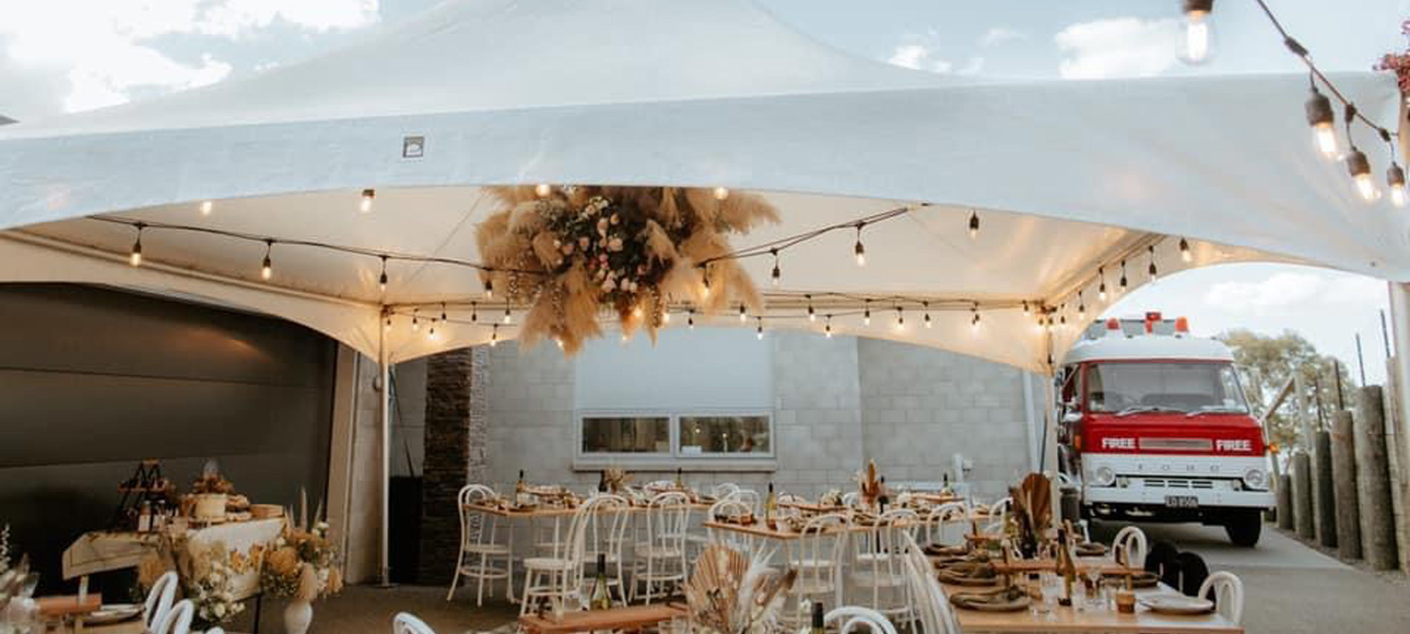 Backyard marquee hire sale